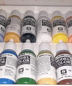 Vallejo Basic USA Acrylic Colors Paint Set, 17ml, Assorted Colors, 0.57 Fl Oz (Pack of 16) 36 81eQZ6rCOhL