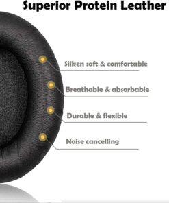 Synsen Replacement Ear Pads Cushion Compatible for Bose QuietComfort QC2,QuietComfort 15 QC15,QuietComfort QC25,QuietComfort 35 QC35,Bose AE2,AE2i,AE2w,SoundTrue, SoundLink (Around-Ear) Headphones BLACK 38 81eRBcfwqsL
