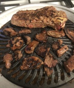 Kitchen + Home Stove Top Smokeless Grill Indoor BBQ, Stainless Steel with Double Coated Non Stick Surface Stove Top Grill 60 81eRUcW1gkL