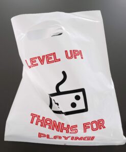 L LIFETIME Party Favor Plastic Goodie Bags with Handles- Theme Birthday Supplies Gift Bag for Kids and Adults – Video Games (24 Pack) 11 81eS4AGJJ4L