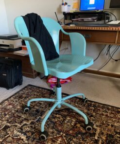 IKEA Chair Only Office Chair Caster Wheel Replacement, 10mm Stem ft. Band Braket 2.5 inch Roller Blade, Best Protection for All Kinds of Floors, No Noice, Smooth & Silent (Black, Grey/Black) 2.5 inch Black 32 81eSOO51GPL