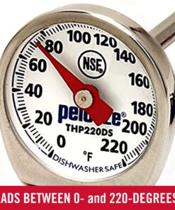 Alternative view of Rubbermaid Commercial Products Food/Meat Instant Read Thermometer, Pocket Size, Dishwasher Safe, Red, For Meat/Food Cooking and Grilling/Oven