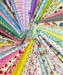 Alternative view of flic-flac 200pcs 4 x 4 inches (10cmx10cm) Cotton Craft Fabric Bundle Squares Patchwork Lint DIY Sewing Scrapbooking Quilting Dot Pattern Artcraft 200pcs 10cm*10cm