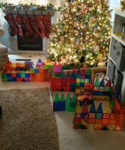 Children Hub 100pcs Magnetic Tiles Set - Educational 3D Magnet Building Blocks - Building Construction Toys for Kids - Upgraded Version with Strong Magnets - Creativity, Imagination, Inspiration 35 81eV8RQyDVL