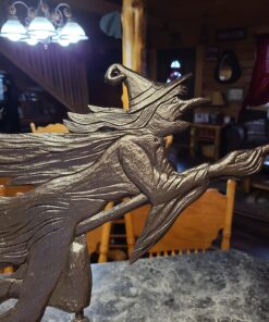 Whitehall Products Flying Witch Garden Weathervane, Black 28 81eVdeymq L