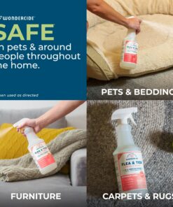 Wondercide - Flea, Tick & Mosquito Spray for Dogs, Cats, and Home - Control, Prevention, Treatment - with Natural Essential Oils - Pet and Family Safe - Peppermint 16 oz 19 81eVroFXKgL