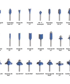 24-Piece Router Bit Set - Wood Routers Kit with 0.25-Inch Shank and Wooden Storage Case - Woodworking Tools for Home Improvements and DIY by Stalwart 24 Piece 12 81eWATpI4L