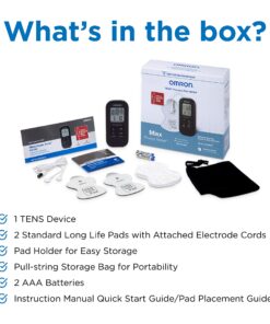 OMRON Max Power Relief TENS Unit Muscle Stimulator, Simulated Massage Therapy for Lower Back, Arm, Shoulder, Leg, Foot, and Arthritis Pain, Drug-Free Pain Relief (PM500) 28 81eXtqXMSbL