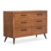 Evolur Stilnovo Mid Century Double Dresser, Sugar Cane (928-SC) , 52x18x35 Inch (Pack of 1) 44 81eY47wGj2L