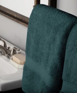 SUPERIOR 900 Madison TS Set, Bath Towel 2-Pack, Teal, 2 Count 16 81eY8L410RL