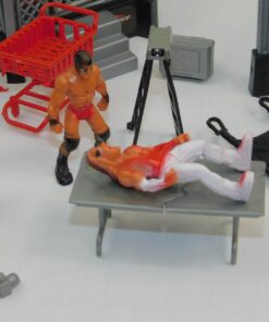 Liberty Imports Ultimate 32-Piece Wrestling Miniature Toys for Kids Pretend Play, Wrestler Figures with 2 Rings & Realistic Accessories for Boys and Girls, Great for Cake Toppers, Parties 34 81eYBUoo1lL