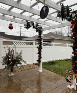 vita Valencia 12' x 16' Attached Vinyl Pergola 47 81ea uOMibL