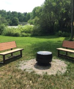 Lifetime 60054 Convertible Bench / Table, Faux Wood Construction, Brown 49 81eaLahwOgL