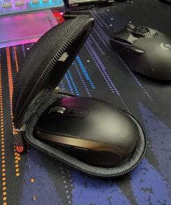 Hermitshell Hard Travel Case for Logitech MX Anywhere 3S Anywhere 3 / Logitech MX Anywhere 2S Anywhere 2 Compact Performance Mouse (Black) Black 26 81ebag4wjAL