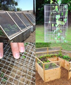 AMAGABELI GARDEN & HOME Hardware Cloth 1/2 inch 48inx100ft Galvanized After Welding 19 Gauge Square Chicken Wire Fence Mesh Roll Raised Garden Bed Plant Supports Poultry Netting Cage Snake Fence JW008 1/2inch 48inx100ft 28 81ecX ypQHL 2