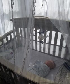 Sorrel + Fern Baby Crib Mobile (Airplanes in The Clouds) - Nursery Decoration Ceiling Mobile and Baby Shower for Boys & Girls - Grey and White Airplanes in The Clouds 32 81ed7fS ilL 2