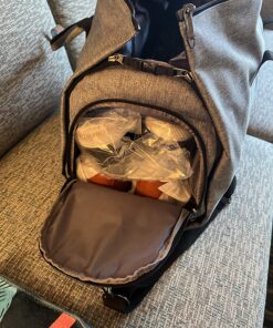 Convertible Garment Bag with Shoulder Strap, Modoker Carry on Garment Duffel Bag for Men Women - 2 in 1 Hanging Suitcase Suit Travel Bags (Grey) Ash Grey 50 81edVYkfqfL