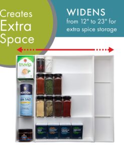 Alternative view of Dial Industries Expand-A-Drawer Spice Tray, White