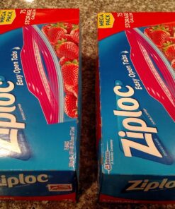 Ziploc Gallon Food Storage Bags, New Stay Open Design with Stand-Up Bottom, Easy to Fill, 75 Count (Pack of 2) 150 Count 38 81eeu1C0beL