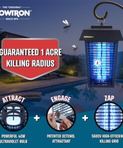 Flowtron Bug Zapper, 1 Acre of Outdoor Coverage with Powerful 40W Bulb & 5600V Instant Killing Grid, Electric Insect, Fly & Mosquito Zapper, Made in The USA 22 81ef0PQf9tL 1