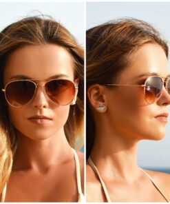 grinderPUNCH Unisex Aviator Sunglasses | Fashionable & Lightweight Frame Suits All Face Shapes | 100% UV Protection 20 81efBMz1fiL 1