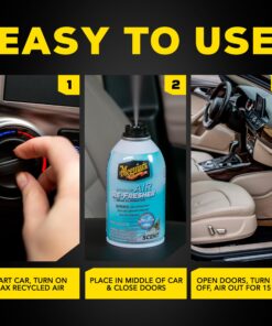 Meguiar's Whole Car Air Refresher, Odor Eliminator Spray Eliminates Strong Vehicle Odors, New Car Scent - 2 Oz Spray Bottle 2 Fl Oz (Pack of 1) 21 81efmlgzAEL