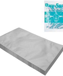 Dry-Packs 20-1 Gallon 10-Inch by 16-Inch Mylar Bags and 300cc Oxy-Sorb Oxygen Absorbers for Long Term Food Storage Preservation (MB10x16-300CC-20PK-ALT1), Silver (20+20S5) 9 81eiWL3sHrL