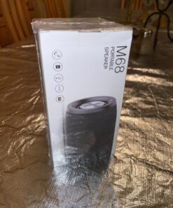 MusiBaby M68 Wireless Bluetooth Speaker, Portable, Waterproof, 1500 Minute Playtime, Dual Pairing, 360 Stereo Sound, Amazing Bass, Black 35 81eicNFwYuL