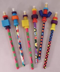 Pencil Finger Fidget Toppers with Pencils (Set of 6 Assorted) 5 81ek6c9GpPL
