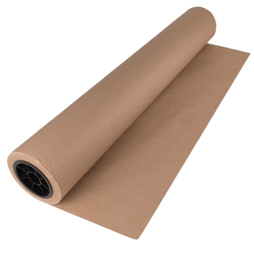 Brown Craft Paper Roll 48 Inches Wide, 1800 Inches Long, 1 Roll, Jumbo Roll for Gift Wrapping Paper and Packing Paper, by Woodpeckers 48" x 1800" Single Roll