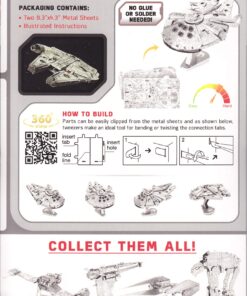 Metal Earth Fascinations ICONX Premium Series Star Wars Millennium Falcon 3D Metal Model Kit 24 81emyqlyDL