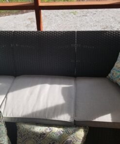 Greendale Home Fashions 17" Outdoor Accent Pillows in Painted Paisley (Set of 2), Baltic 14 81erIWhJ7OL