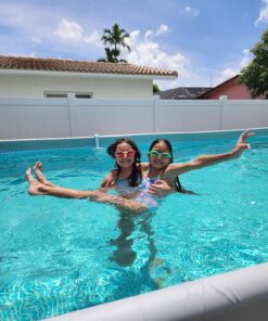 INTEX 26367EH Ultra XTR Deluxe Rectangular Above Ground Swimming Pool Set: 24ft x 12ft x 52in – Includes 2100 GPH Sand Filter Pump – Saltwater System – SuperTough Puncture & Rust Resistant 24FT x 12FT x X 52IN with Sand Filter Pump & Saltwater System 42 81esZ6VEuQL 2