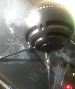 Logitech for Creators Blue Snowball USB Microphone for PC, Mac, Gaming, Recording, Streaming, Podcasting, Condenser Mic with Cardioid and Omnidirectional Pickup Patterns, Stylish Retro Design – Black Gloss Black 116 81esZRGQfgL