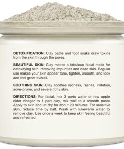 MAJESTIC PURE Bentonite Clay - Indian Healing Clay - Deep Pore Cleansing Mask - Clay Mask for Face, Hair, Acne, Detoxify and Skin Care - Sodium Bentonite Powder - Facial Mask for Men & Women - 20 oz 34 81esgEUSTLL