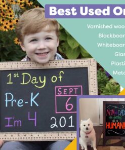 CHALK MARKERS By FANTASTIC MEGA 18 Pack, BEST Art, Menu Board Bistro Boards - Glass & Window Paint Marker Pens - Reversible 6mm Fine or Chisel Tip Classic - 18 Pack 29 81et Gb0 PL 1