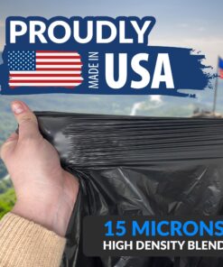 Reli. 30-33 Gallon Trash Bags Heavy Duty | 250 Bags Bulk | Black Large Trash Bags 30+, 32 Gallon | Made in USA 33 Gallon | 250 Count (Bulk Value) 16 81euyfAx6L