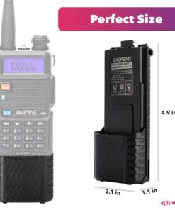 MIRKIT 2pc BAOFENG BL-5 3800mAh Extended Batteries Compatible with UV-5R BF-8HP UV-5RX3 RD-5R UV-5RTP UV-5R+, UV-5X3, Extended Rechargeable Battery Radio USA 2X 15 81expmYJaQL