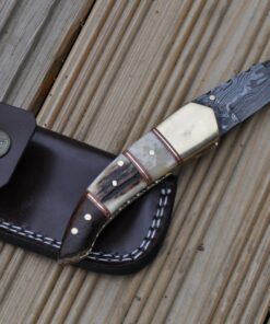 Perkin - Handmade Damascus Pocket Knife - Beautiful Folding Knife 13 81ey6VPrcEL