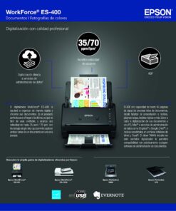 Epson WorkForce ES-400 Color Duplex Document Scanner for PC and Mac, Auto Document Feeder (ADF) 24 81eyBP1TqL