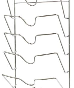 DecoBros Wall Door Mounted Pot Lid Rack, Chrome Finish 24 81eybpjvzIL
