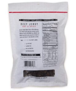 Alternative view of People's Choice Beef Jerky - Old Fashioned - Hot & Spicy - Healthy, Sugar Free, Zero Carb, Gluten Free, Keto Friendly, High Protein Meat Snack - Dry Texture - 1 Pound, 16 oz - 1 Bag 1.00 Pound (Pack of 1)