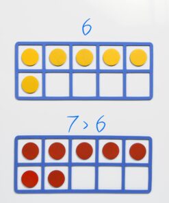 LEARNING ADVANTAGE Giant Magnetic Foam Ten Frames - In Home Learning Manipulative for Early Math - 2 Frames with 20 Disks - Teach Number Concepts, Addition and Subtraction 25 81ezIR4rU L