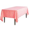 LinenTablecloth 60 x 102-Inch Rectangular Tablecloth Red & White Checker 41 81ezn8vrnRL