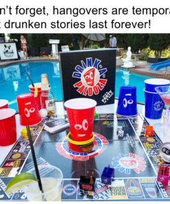 DRINK-A-PALOOZA Board Game: Fun Drinking Games for Couples Game Night | The Drinking Board Game for Parties That Combines Beer Pong + Flip Cup + Kings Cup Card Game and All The Best Drinking Games 31 81f1ndDE1qL