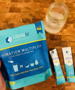 Liquid I.V. Hydration Multiplier - Lemon Lime - Powder Packets | Electrolyte Drink Mix | Easy Open Single-Serving | Non-GMO | 16 Stick 16 Servings (Pack of 16) 36 81f27 alxZL
