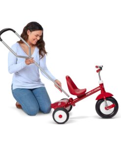 Radio Flyer Deluxe Steer & Stroll Ride-On Trike, Tricycle For Toddlers Age 2-5, Toddler Bike, Red 26 81f28POXjnL 1