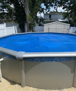 INTEX 28013E Solar Pool Cover: For 15ft Round Easy Set and Metal Frame Pools – Insulates Pool Water – Reduces Water Evaporation – Keeps Debris Out – Reduces Chemical Consumption 15 ft 32 81f2bXme6L