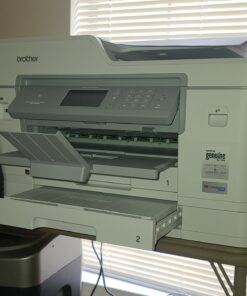 Brother Inkjet Printer, MFCJ6945DW, INKvestmentTank Color Inkjet All-in-One Printer with Wireless, Duplex Printing and Up to 1-Year of Ink in-Box, Amazon Dash Replenishment Enabled, White New Model: MFC-J6945DW (inc. 1 year ink) 31 81f2kozUe3L