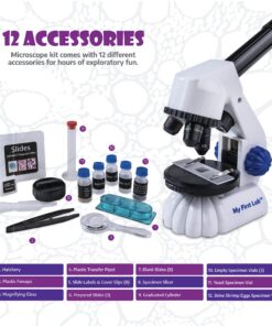 My First Lab’s MFL-20 Mini Microscope for Kids 5-7 - Entry Level STEM Microscope Kit with Child’s Microscope, Microscope Slides, Guide and More 9 81f5H3ePkZL